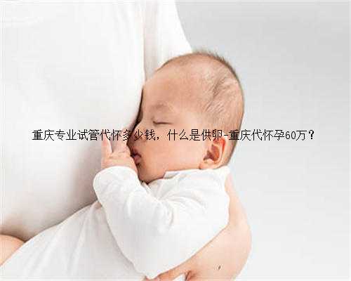重庆专业试管代怀多少钱，什么是供卵-重庆代怀孕60万？
